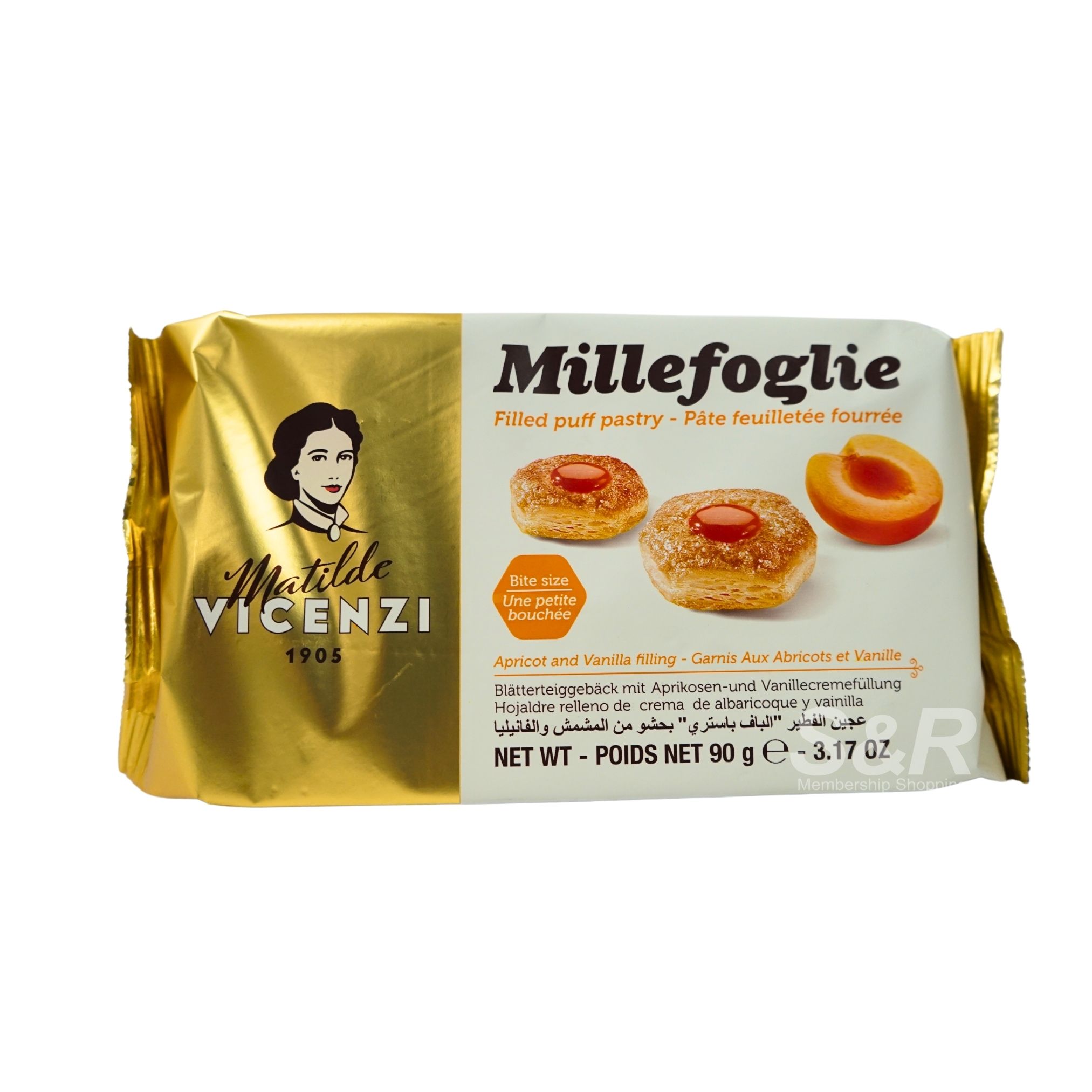 Matilde Vicenzi Millefoglie Filled Puff Pastry 90g